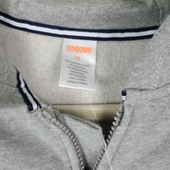 NEW Gymboree Jacket Kids Sz 10 Grey Zip Hooded SUPER SOFT MSRP $37 - Picture 2 of 6